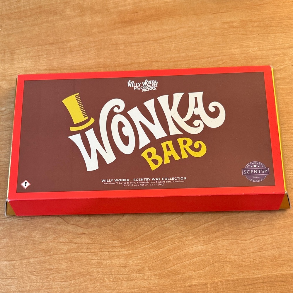 NIB Scentsy Wonka Bar Wax Collection